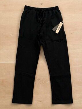 Black Essentials Fear Of God Sweatpants SS22 Size M-L